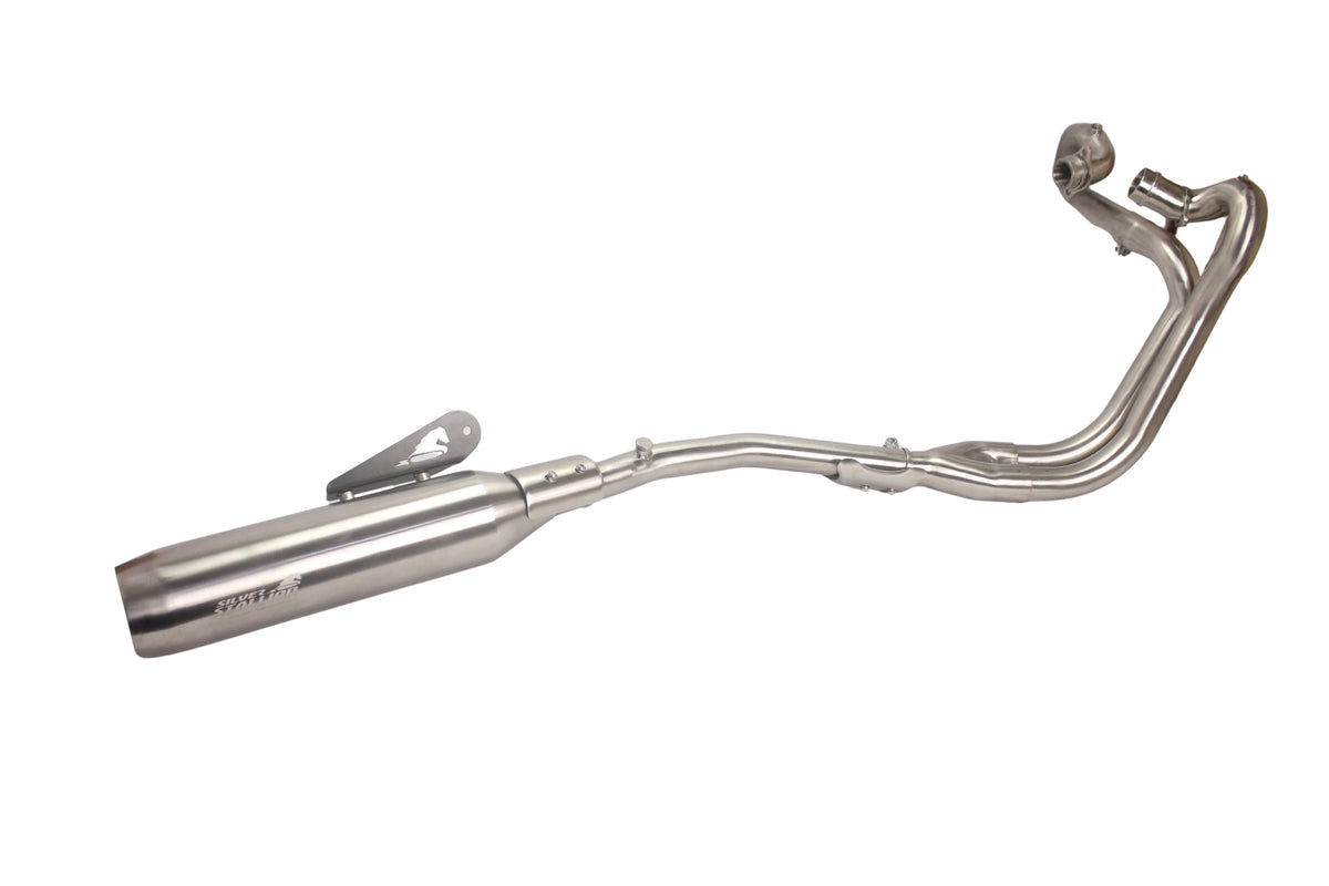 Silver Stallion Performance 2 in 1 Redline Silver Exhaust Silencer For Interceptor & Continental GT 650 Bear 650