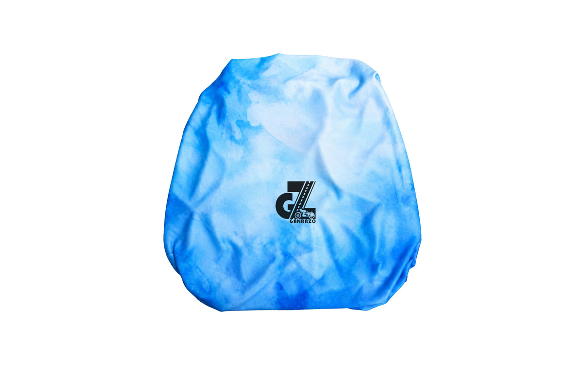 Motorcycle Fuel Tank Cover Dual Shade - Premium Elastic Dustproof & Scratch-Resistant Protector for Triumph Speed 400/400 T4, Scrambler 400 X/XC, Tracker & Thruxton 400 All Models, Blue