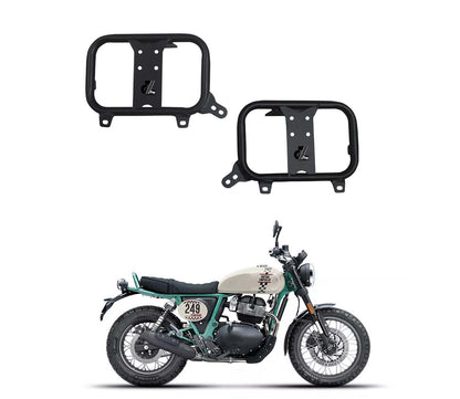Black Saddle Stay Pair Right & Left Compatible with Royal Enfield Bear 650
