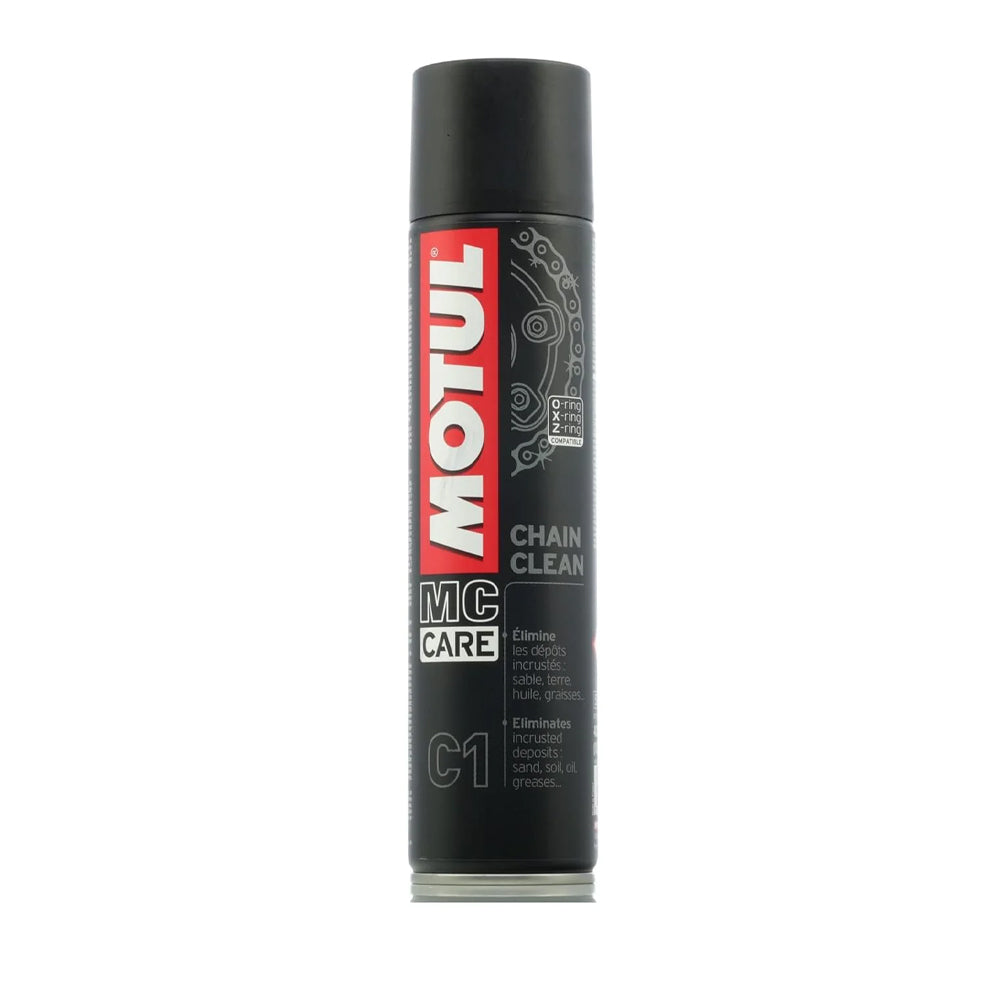 Motul C1 Chain Cleaner (400ml)  Removes Oil,Grease & Dirt Deep Cleaning for Better Performance Safe for All Chain Types
