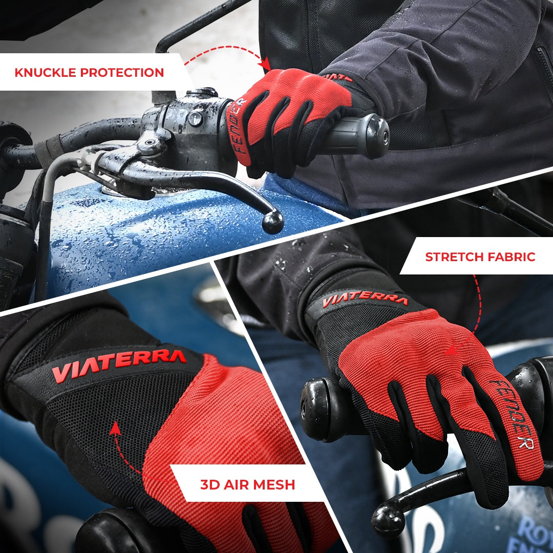 FENDER DAILY USE MOTORCYCLE GLOVES FOR MEN
