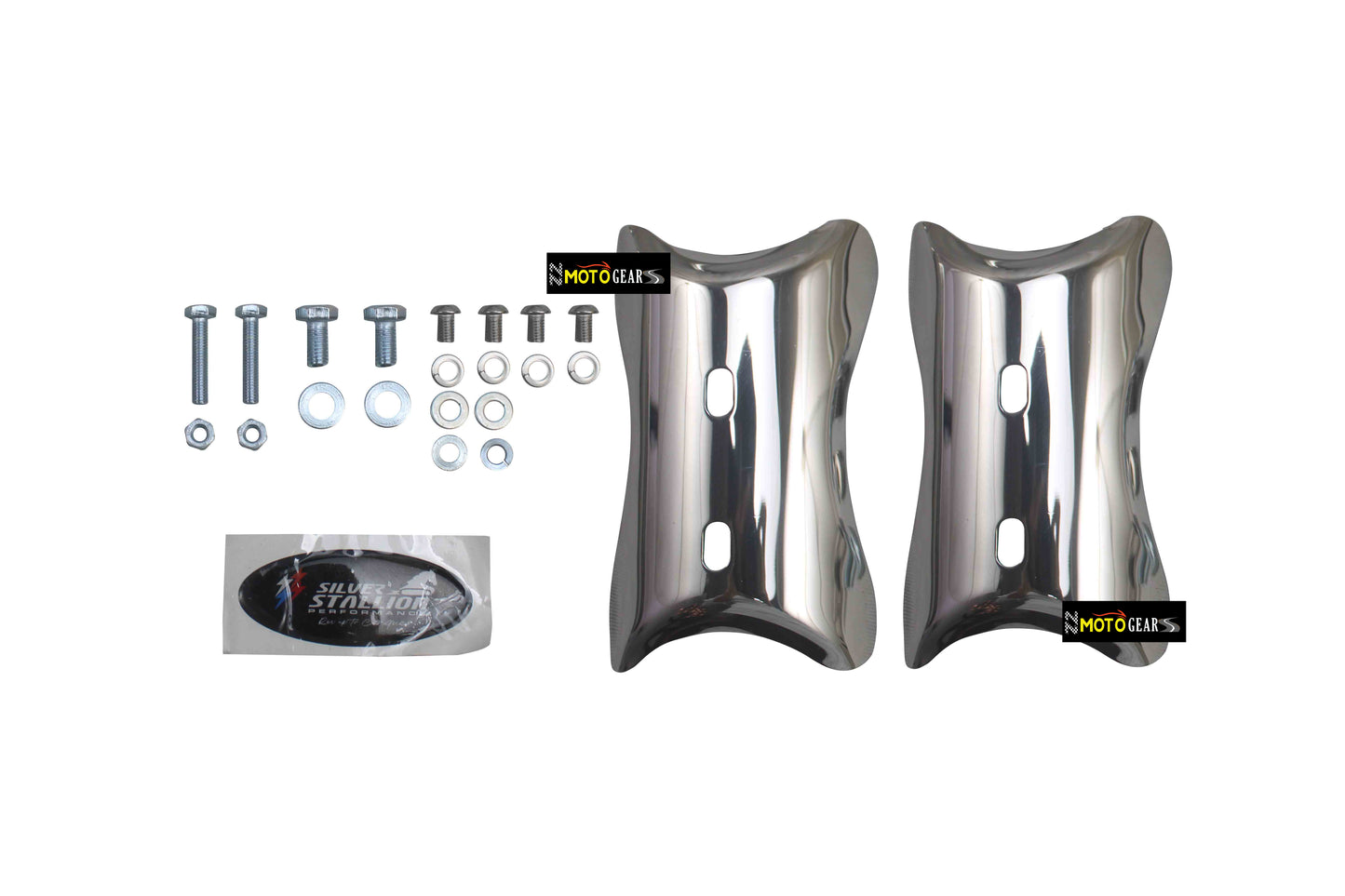 Silver Stallion Performance 2 in 1 Redline Silver Exhaust Silencer For Interceptor & Continental GT 650 Bear 650