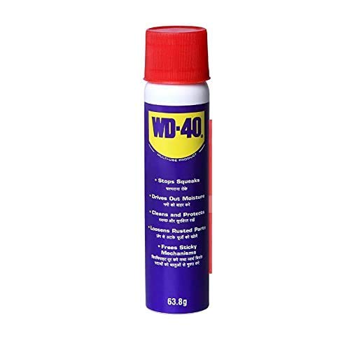 Pidilite WD-40, Multipurpose Spray, Lubricant, Rust Remover, Squeak Noise Remover, Stain Remover, and Cleaning  63.8g