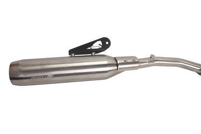 Silver Stallion Performance 2 in 1 Redline Silver Exhaust Silencer For Interceptor & Continental GT 650 Bear 650