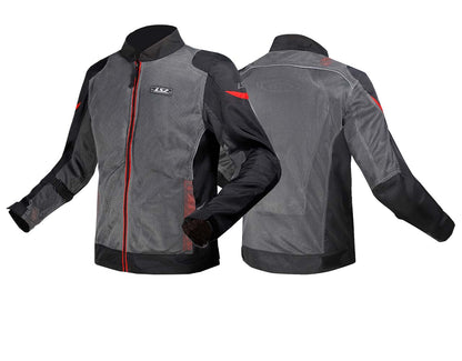 LS2 Airy Man Jacket Grey Black Red