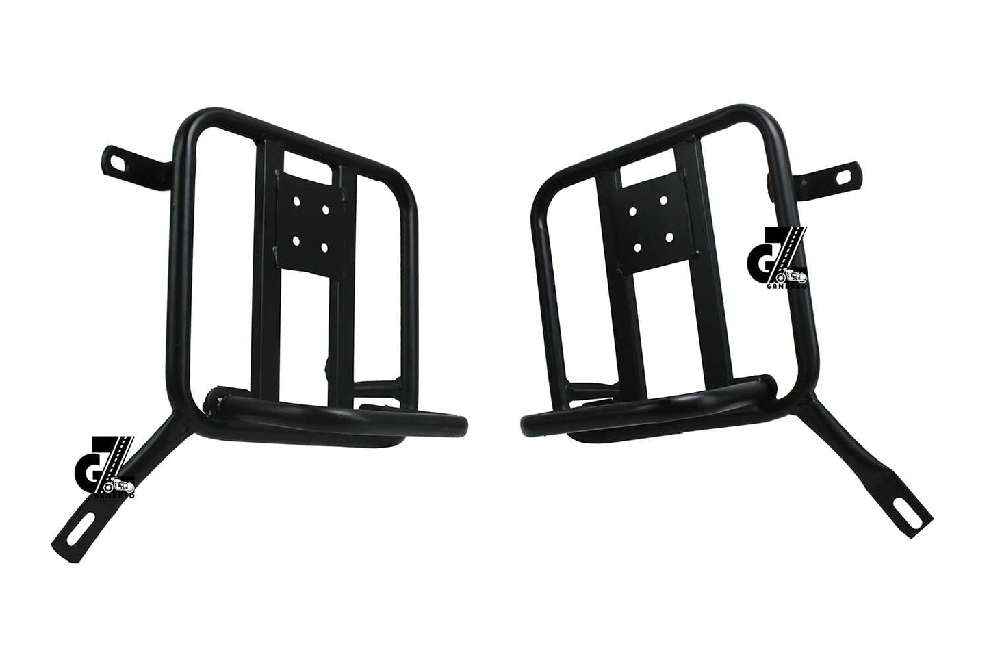 Black Canvas Pannier Bag Pair With Saddle Stay Pair Fit for Royal Enfield New Classic 350