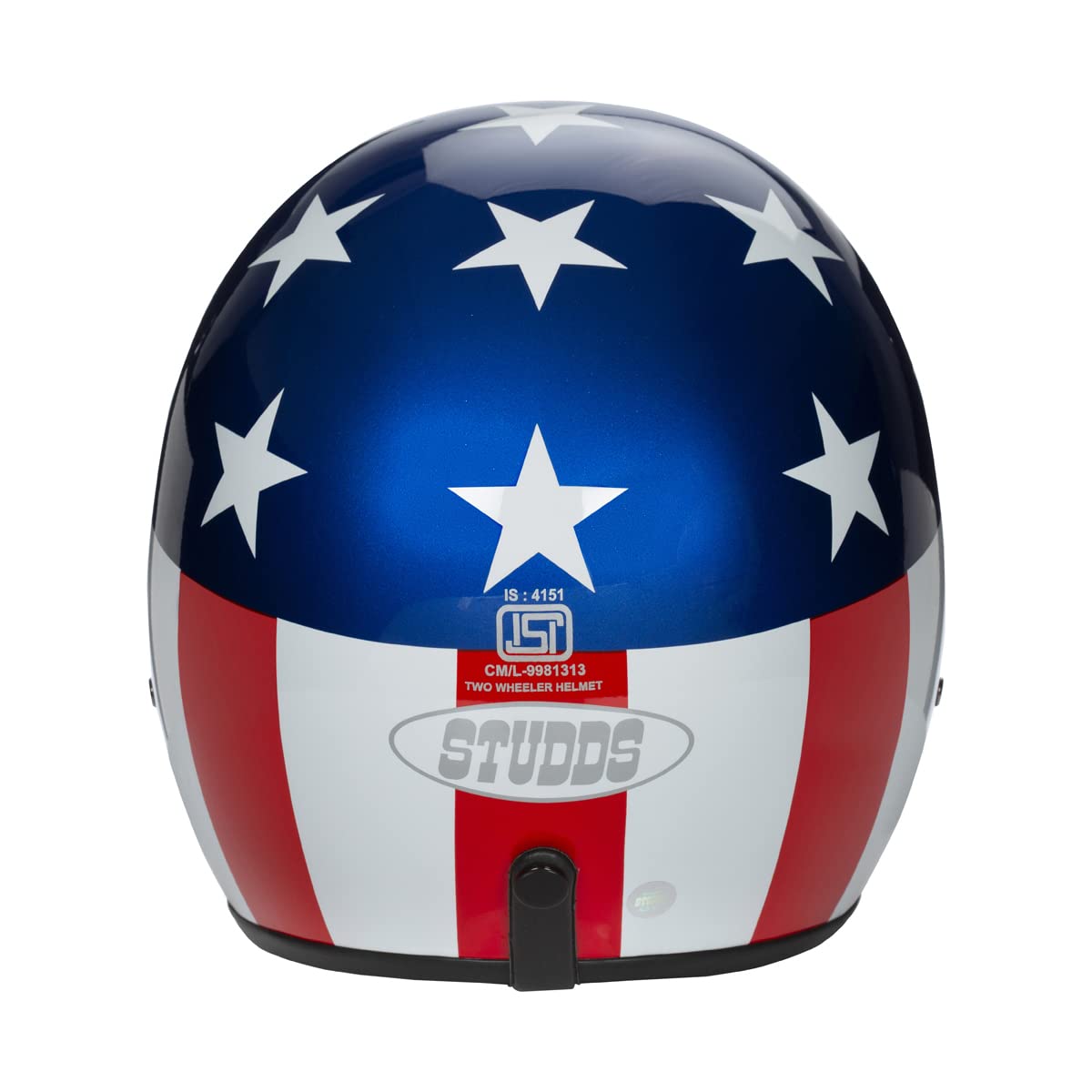Studds Jetstar Classic D1 Captain America Open Face Helmet