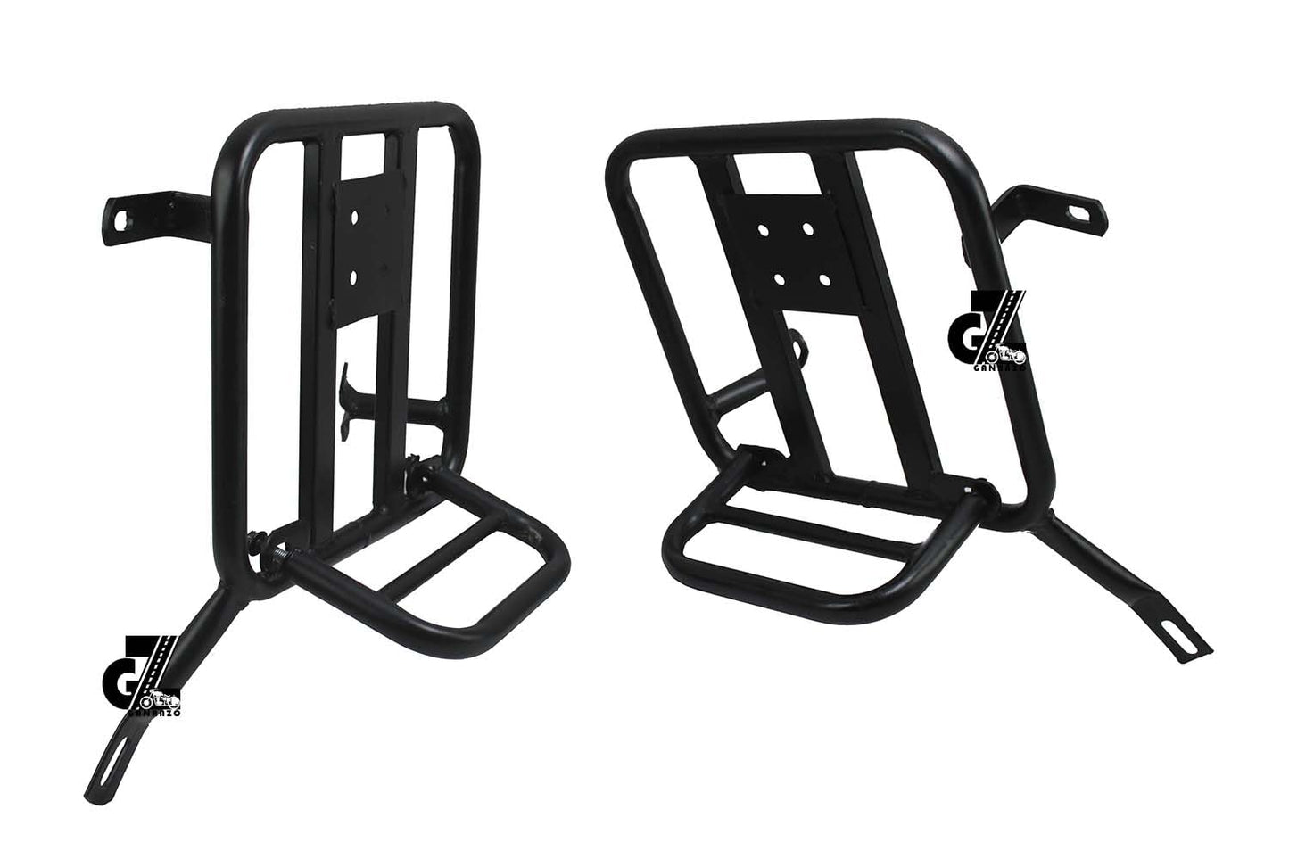 Black Canvas Pannier Bag Pair With Saddle Stay Pair Fit for Royal Enfield New Classic 350