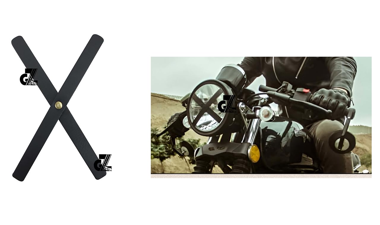 Leather Sticker Head Lamp X For TVS Ronin, Hero X pulse 200/210, Mavrick 440, Honda CB350, Hness CB350/CB350RS/CB300R