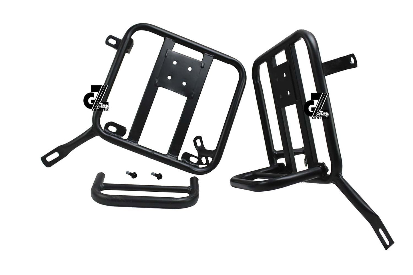 Black Canvas Pannier Bag Pair With Saddle Stay Pair Fit for Royal Enfield New Classic 350