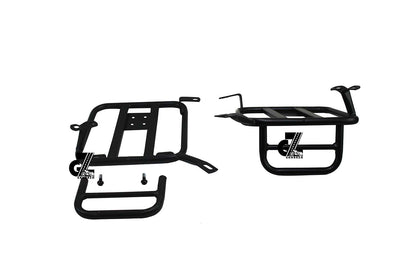 Black Canvas Pannier Bag Pair With Saddle Stay Pair Fit for Royal Enfield New Classic 350