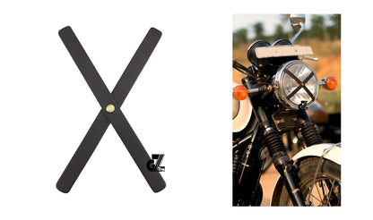 Leather Sticker Head Lamp X For TVS Ronin, Hero X pulse 200/210, Mavrick 440, Honda CB350, Hness CB350/CB350RS/CB300R
