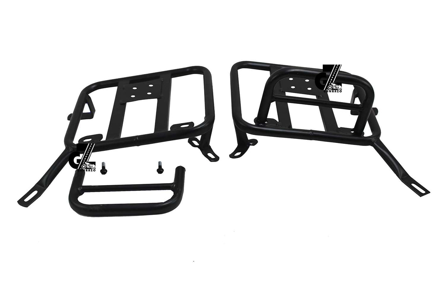 Black Canvas Pannier Bag Pair With Saddle Stay Pair Fit for Royal Enfield New Classic 350