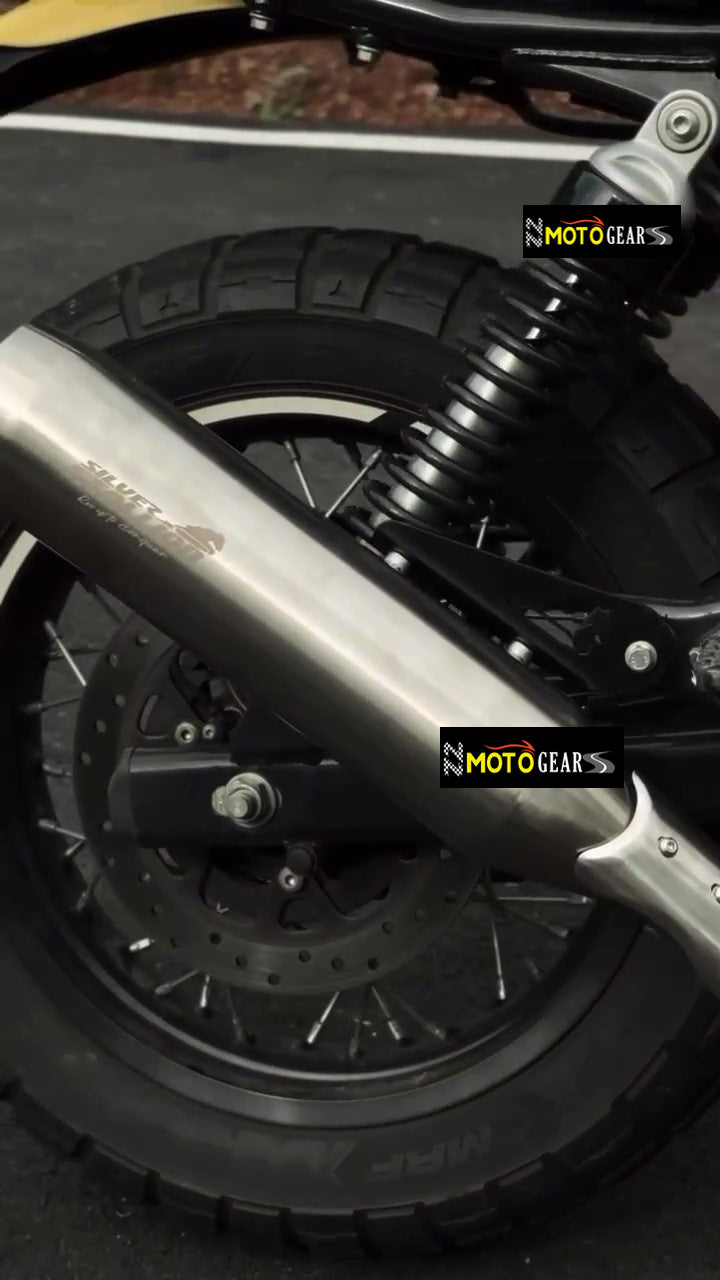 Silver Stallion Performance Silencer Exhaust Black 2X1 For GT/ Interceptor/ Bear 650