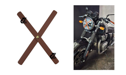 Leather Sticker Head Lamp X For TVS Ronin, Hero X pulse 200/210, Mavrick 440, Honda CB350, Hness CB350/CB350RS/CB300R