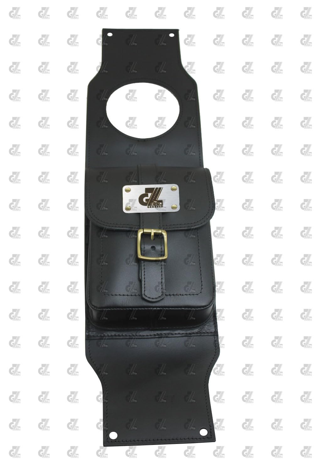 Genuine Leather Tank Strap Bag Compatible with Royal Enfield Continental GT & Interceptor 650