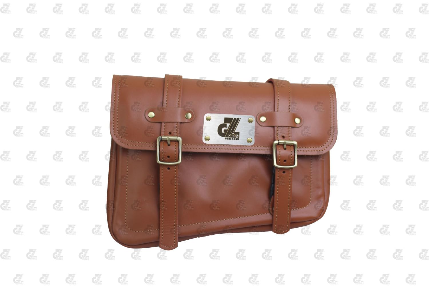 Leathe Saddle Pannier Bag Pair Tan Color with Mount for Interceptor & Continental Gt 650