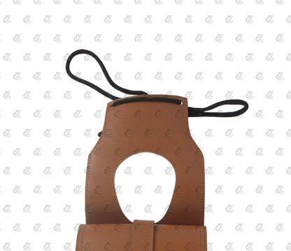 Genuine Leather Tank Strap Bag Compatible with Royal Enfield Old Classic & Bullet 350/500