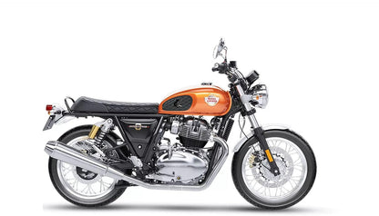Genuine Leather Diamond Tank Pads For Royal Enfield Interceptor & Bear 650