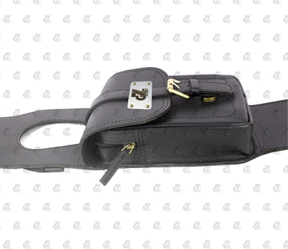 Genuine Leather Tank Strap Bag Compatible with Royal Enfield Old Classic & Bullet 350/500