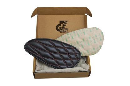 Genuine Leather Diamond Tank Pads For Royal Enfield Interceptor & Bear 650