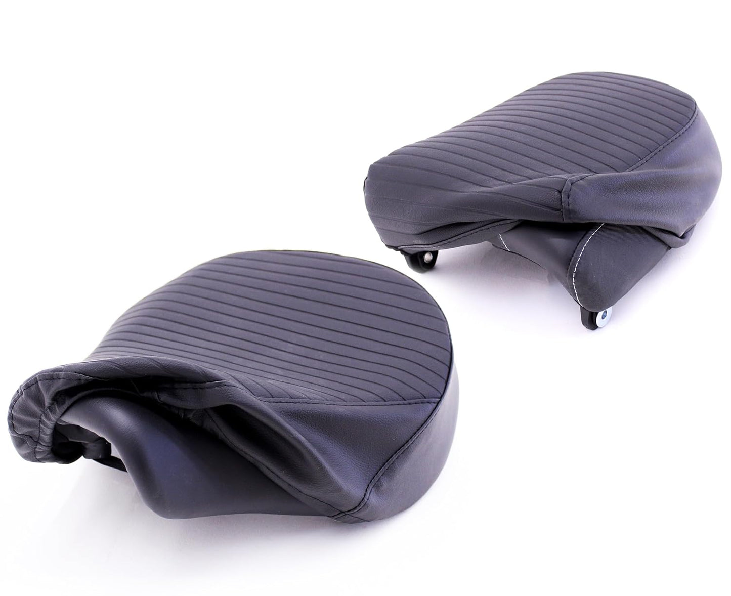 Royal Enfield Black Pleated Seat Covers for Meteor 350