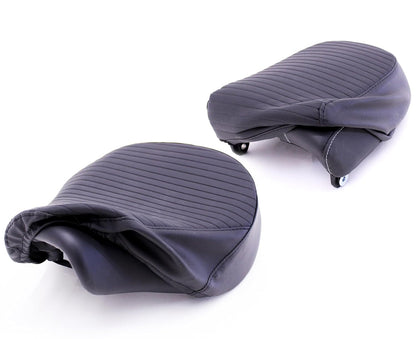 Royal Enfield Black Pleated Seat Covers for Meteor 350