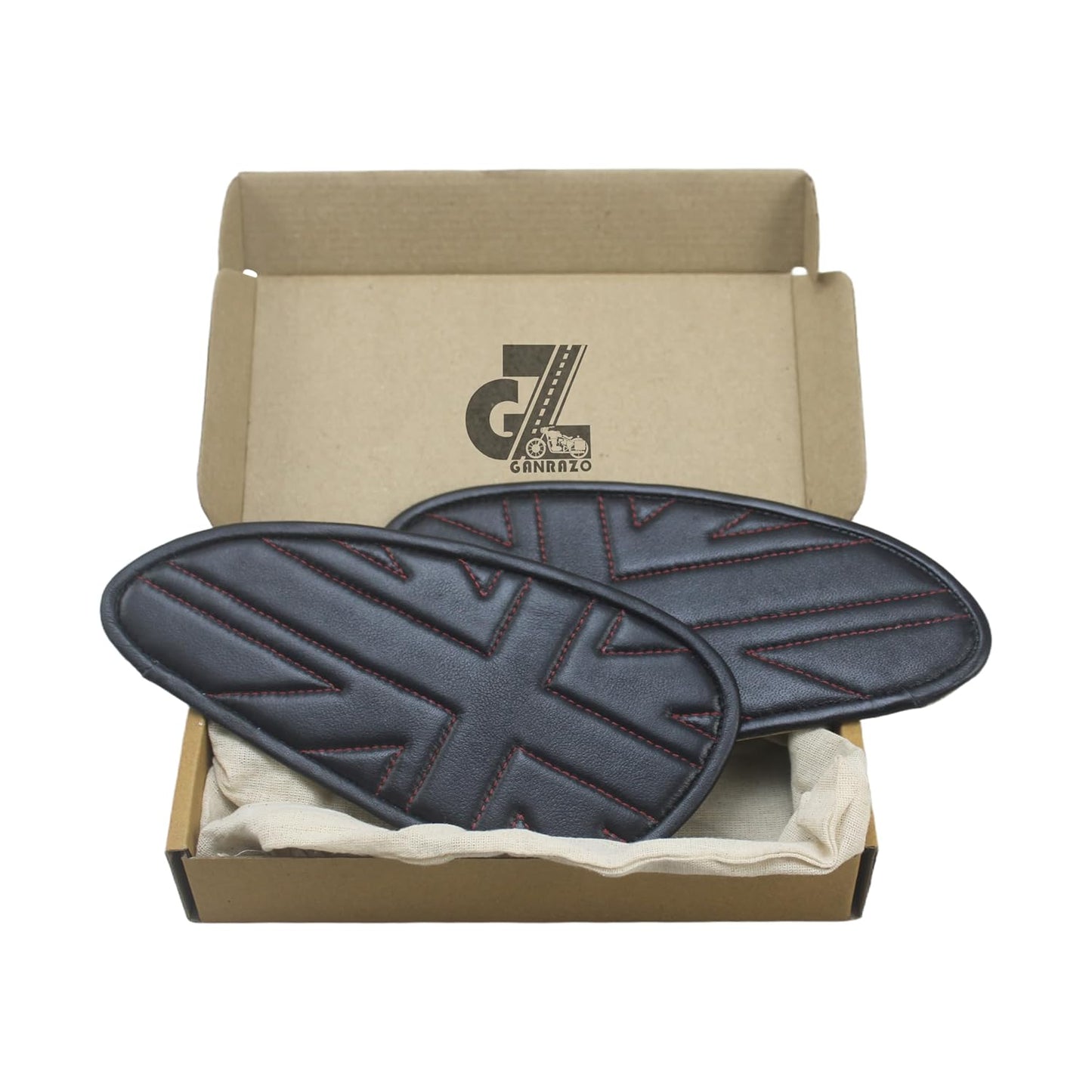 Genuine Leather Union Tank Pads Compatible with Triumph Speed & Scrambler 400