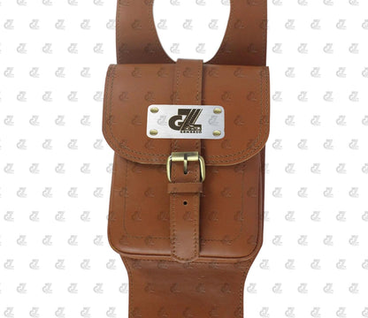 Genuine Leather Tank Strap Bag Compatible with Royal Enfield Old Classic & Bullet 350/500
