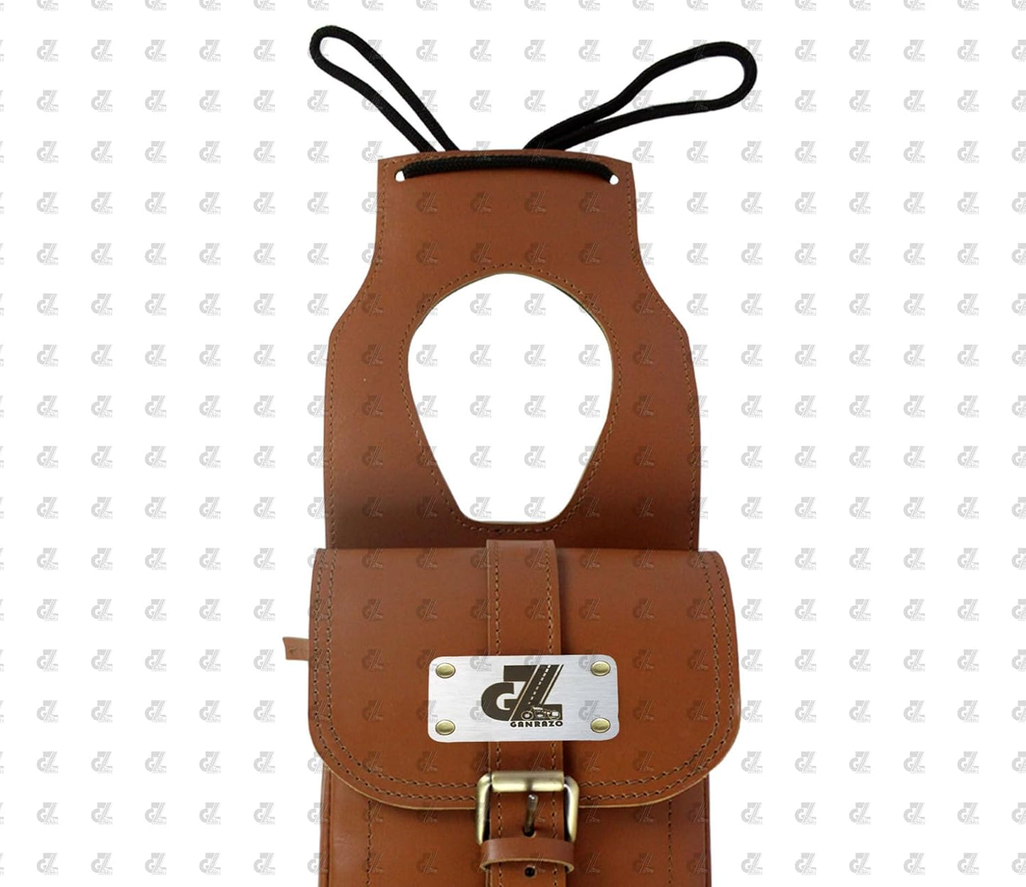 Genuine Leather Tank Strap Bag Compatible with Royal Enfield New Classic Reborn 350