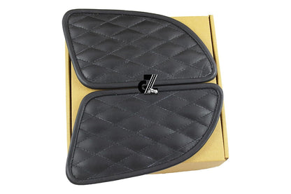 Genuine Leather Diamond Tank Pads For Royal Enfield Continental GT 650