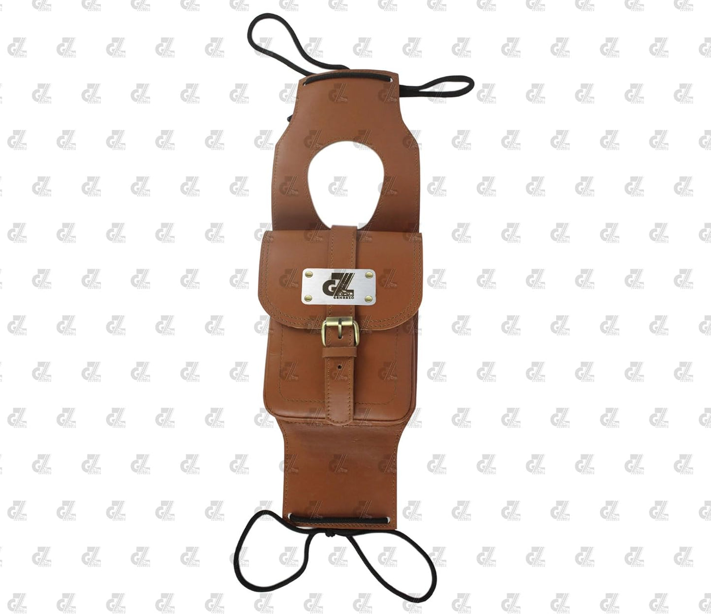 Genuine Leather Tank Strap Bag Compatible with Royal Enfield Old Classic & Bullet 350/500