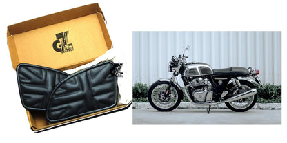 Genuine Leather Union Tank Pads For Royal Enfield Continental GT 650
