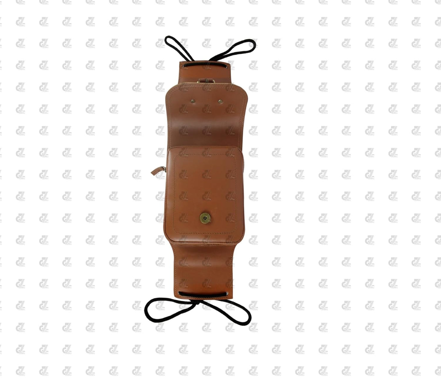 Genuine Leather Tank Strap Bag Compatible with Royal Enfield New Classic Reborn 350
