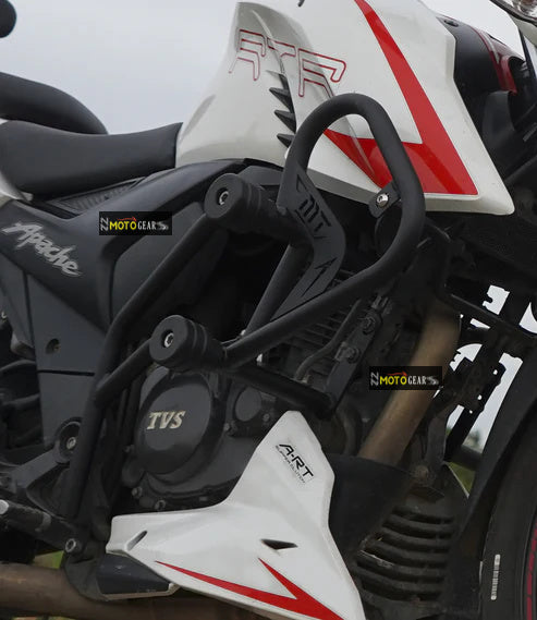 MOTO TORQUE TVS APACHE RTR 200 4v CRASH GUARD WITH SLIDER