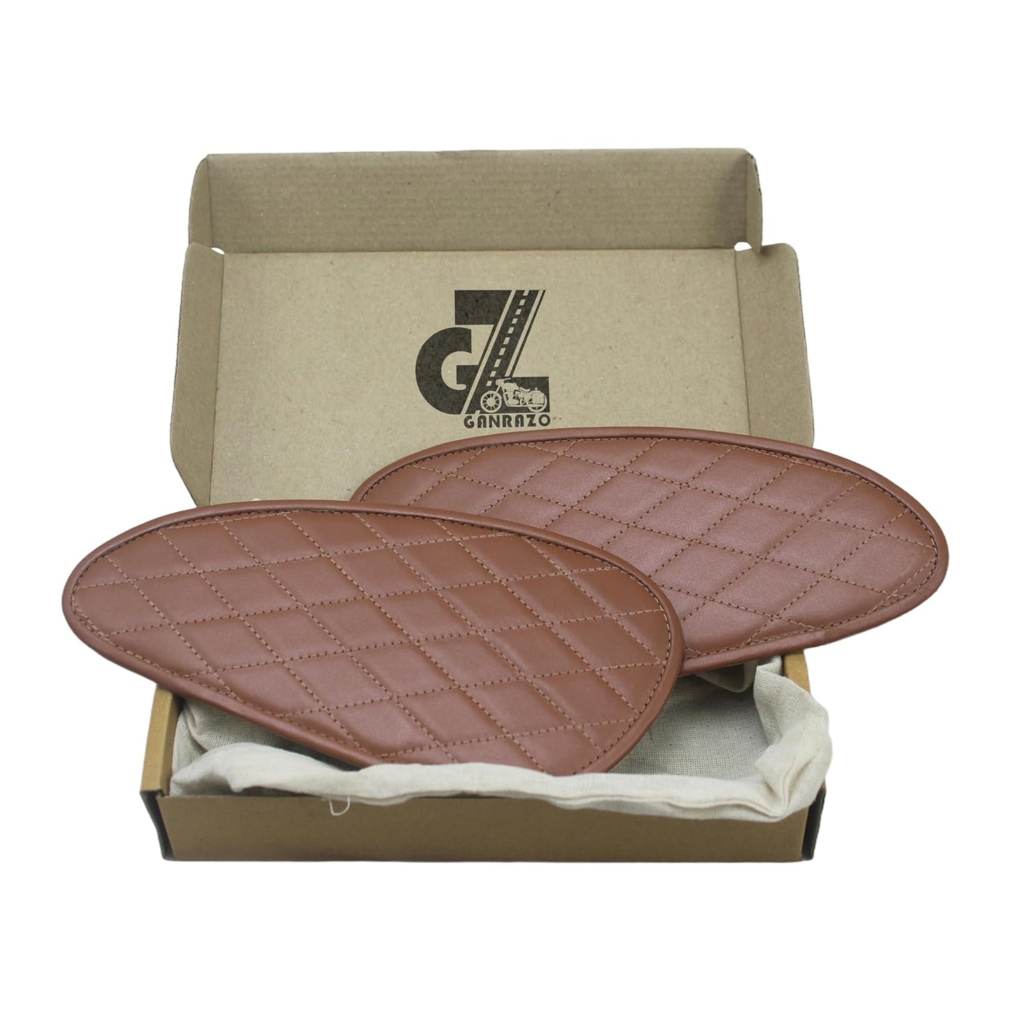 Genuine Leather Diamond Tank Pads Compatible With Triumph Speed & Scrambler 400