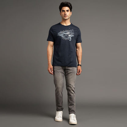 ROYAL ENFIELD AAMAR SONAR T SHIRT NAVY