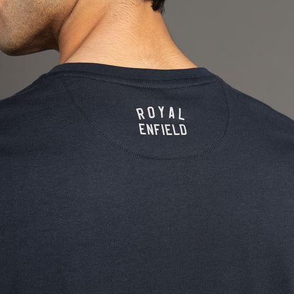 ROYAL ENFIELD AAMAR SONAR T SHIRT NAVY