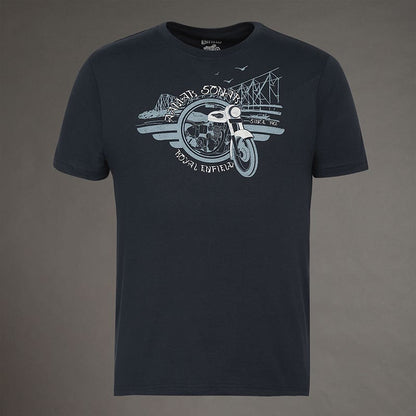 ROYAL ENFIELD AAMAR SONAR T SHIRT NAVY