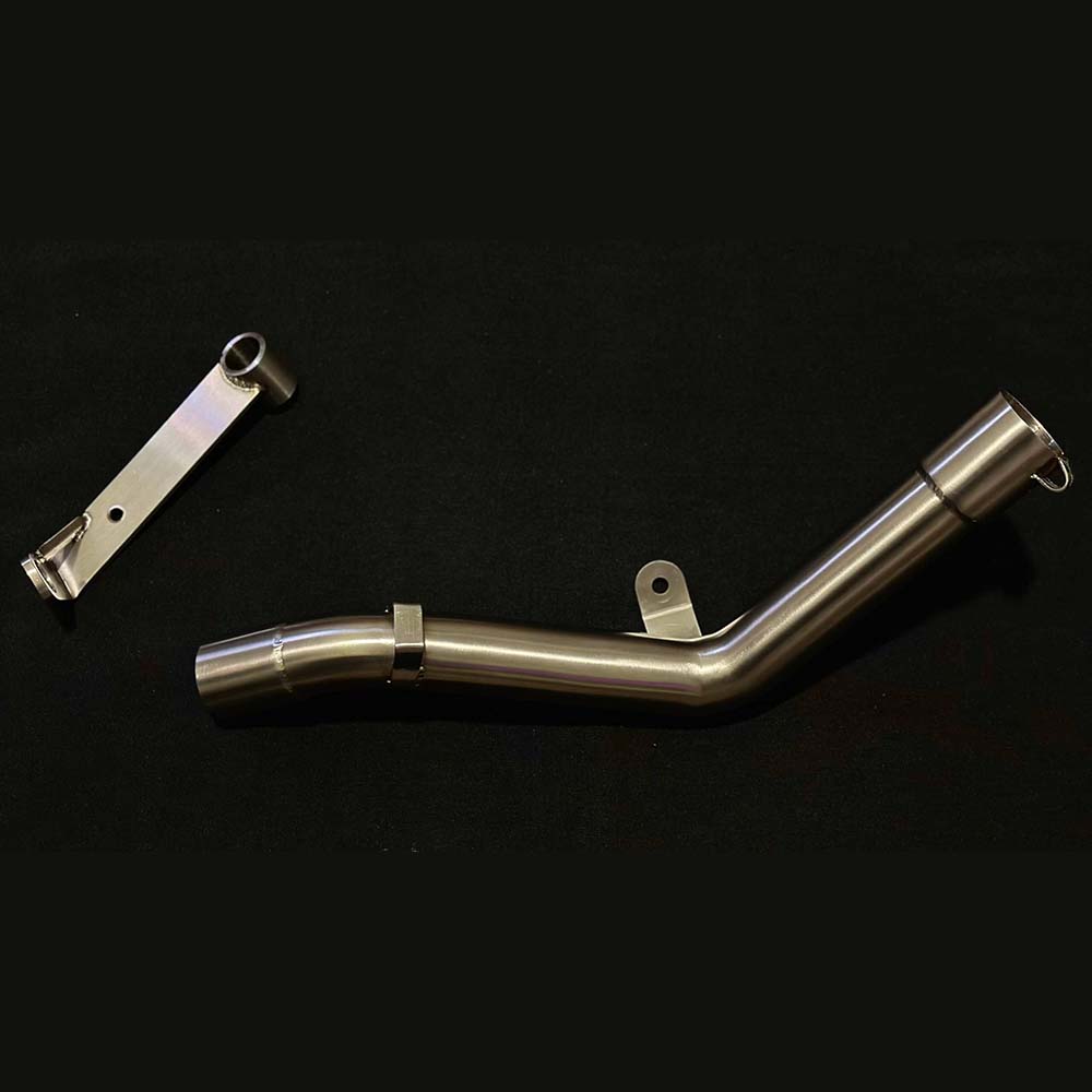 AEW MID PIPE EXHAUST STAINLESS STEEL MATT POLISH FOR HIMALAYAN 450
