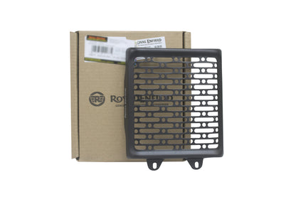 Royal Enfield Black Oil Cooler Guard - Aluminium
