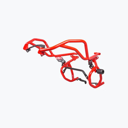 LEGUNDARY RAPTOR CRASHGUARD UPPER & LOWER (WITH SLIDER) RED FOR APACHE RTX 300