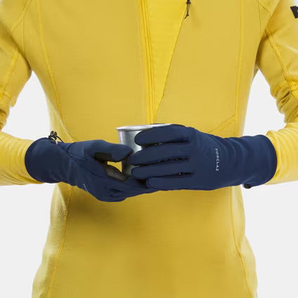 FORCLAZ Adult Trekking Tactile Stretch Winter Gloves MT500 Blue