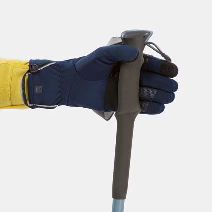 FORCLAZ Adult Trekking Tactile Stretch Winter Gloves MT500 Blue