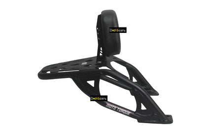 MOTO TORQUE BACK CARRIER WITH BACKREST PAD FOR ROYAL ENFIELD BEAR 650