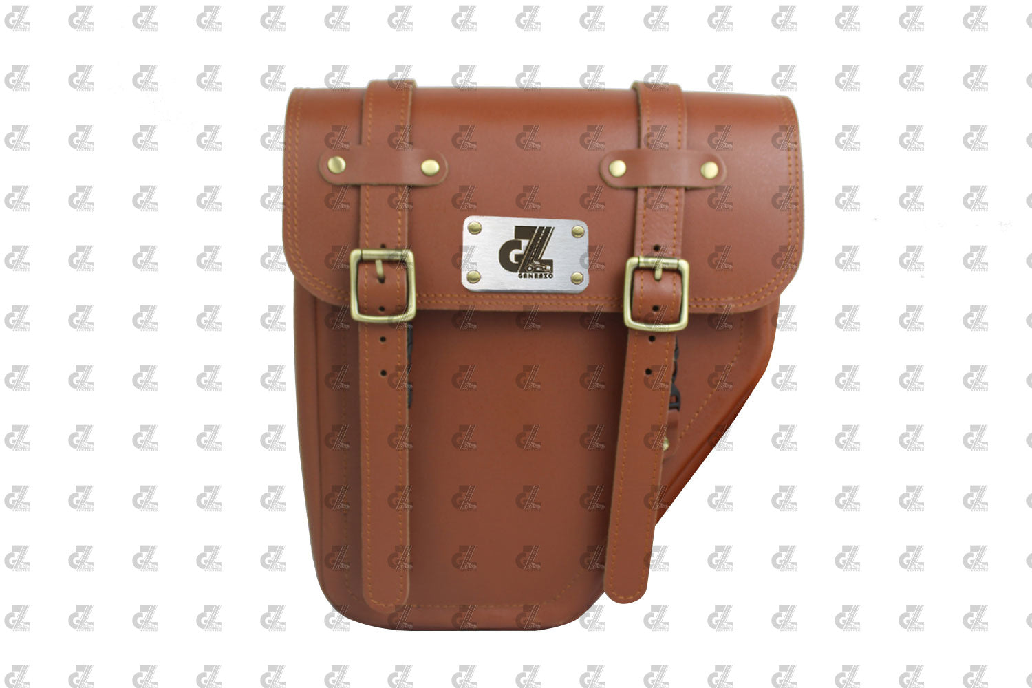 Leather Side Bag Tan for Royal Enfield Old Classic & Bullet 350/500