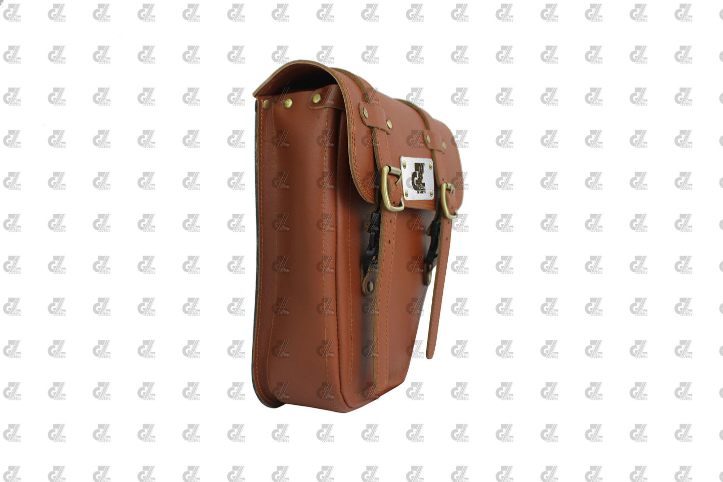 Leather Side Bag Tan for Royal Enfield Old Classic & Bullet 350/500