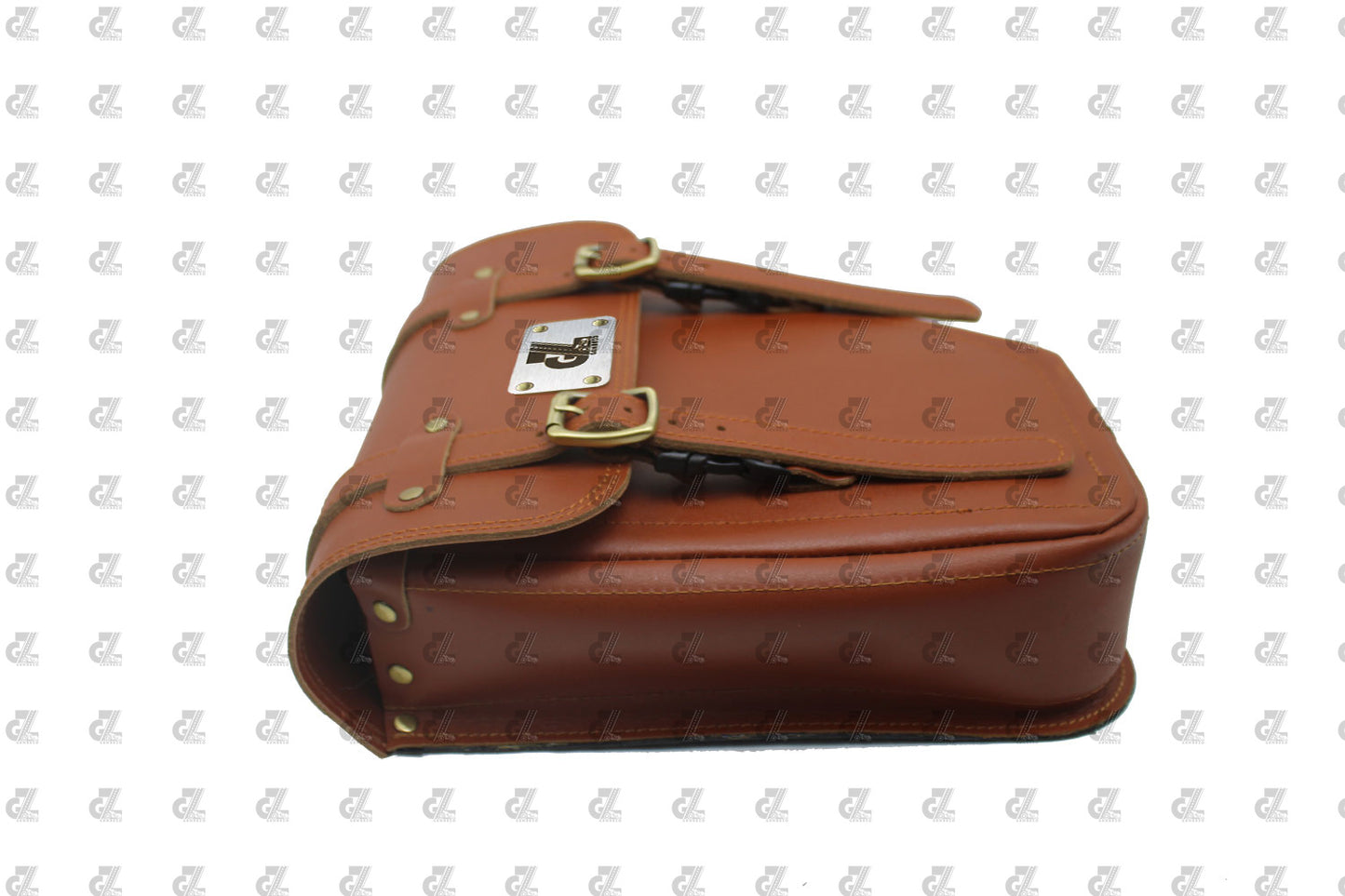 Leather Side Bag Tan for Royal Enfield Old Classic & Bullet 350/500