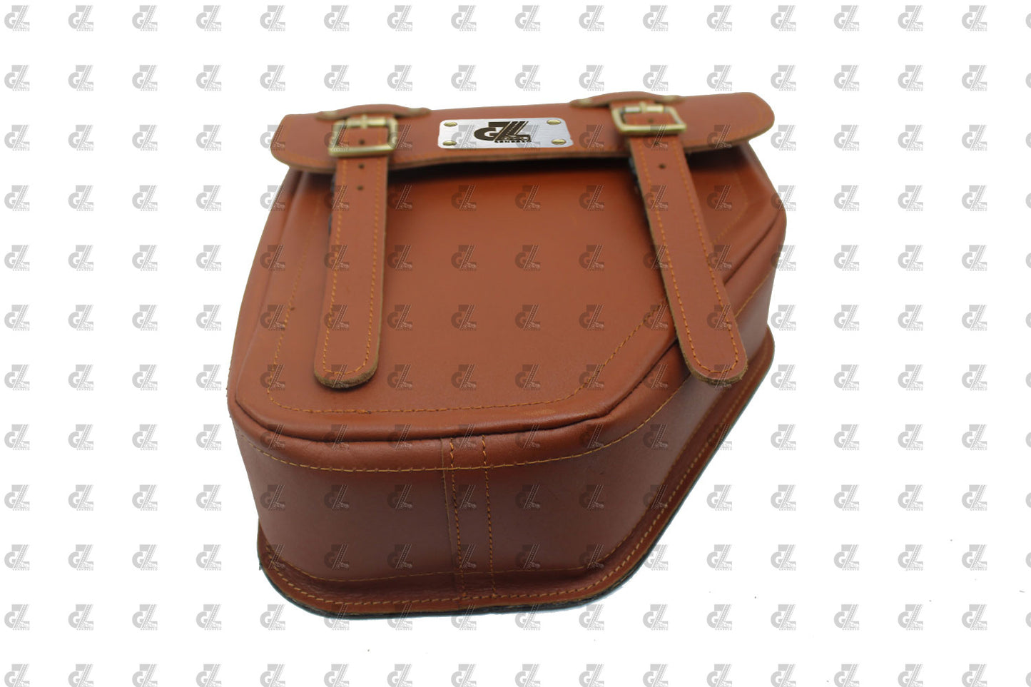 Leather Side Bag Tan for Royal Enfield Old Classic & Bullet 350/500