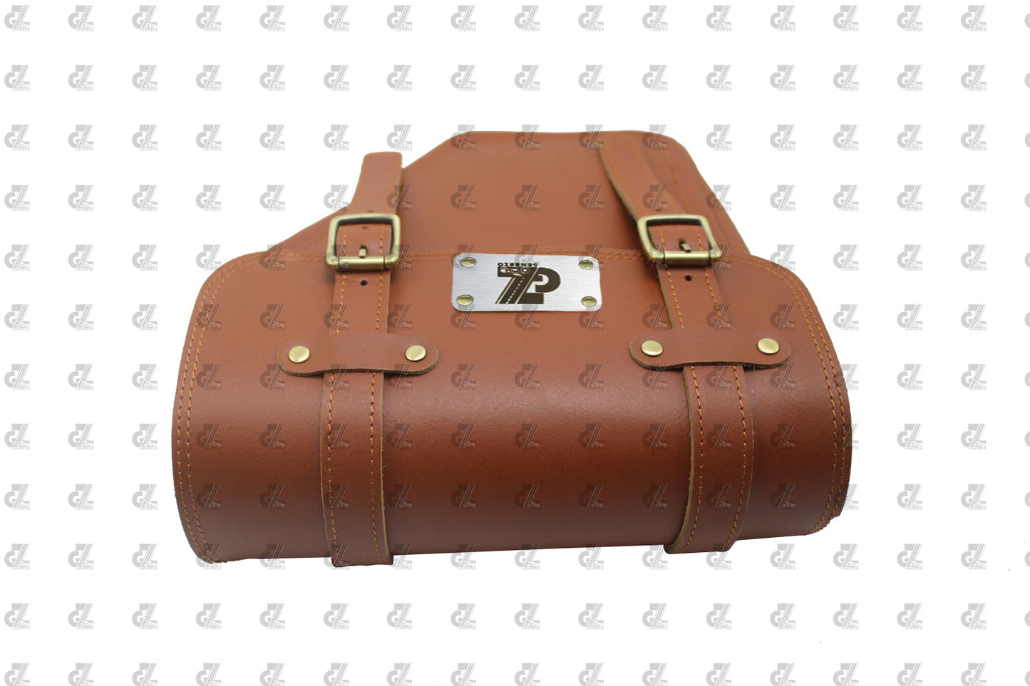 Leather Side Bag Tan for Royal Enfield Old Classic & Bullet 350/500